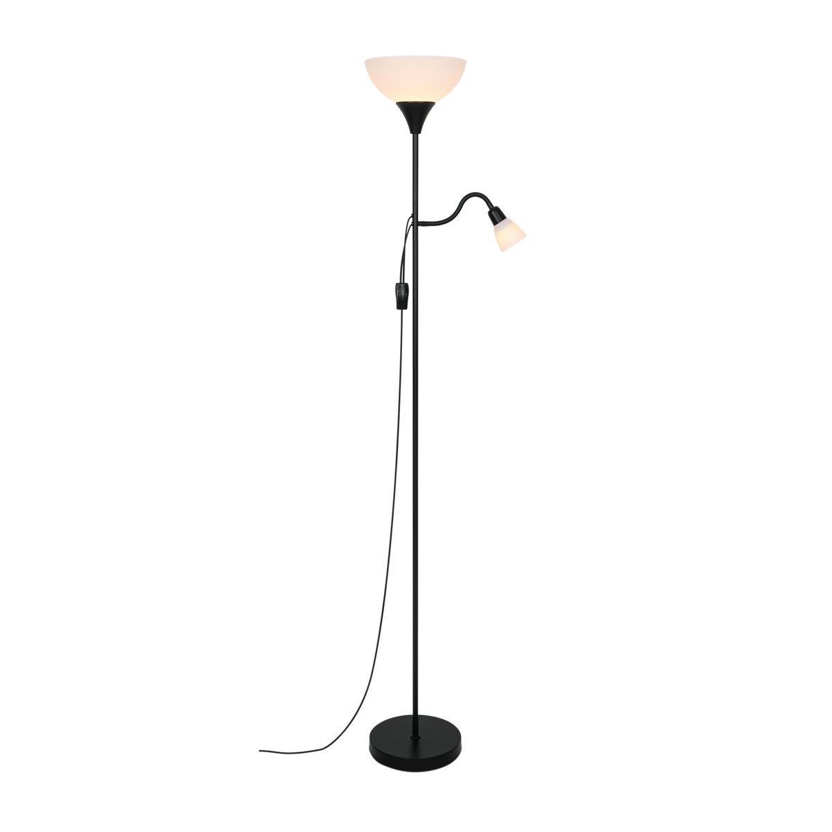 Lampadaire Irrégulier et Pratique en Métal, LAURIA blanc, NORDLUX