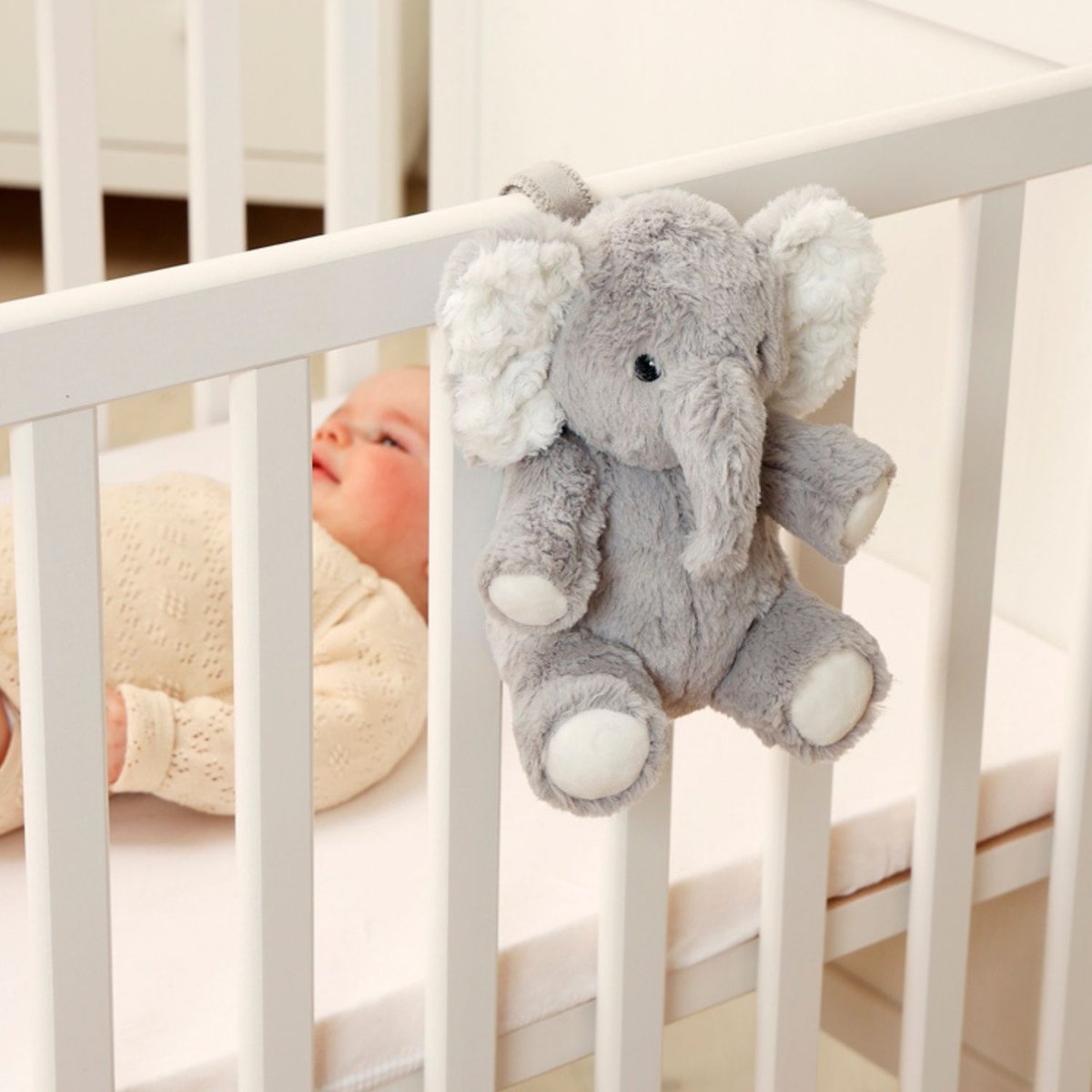 Peluche bruit blanc gris, blanc, CLOUD B