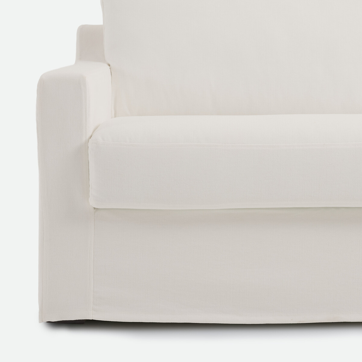 Canapé convertible déhoussable, 2, 3 ou 4 places, en coton et lin, LINETTO ecru, LA REDOUTE INTERIEURS