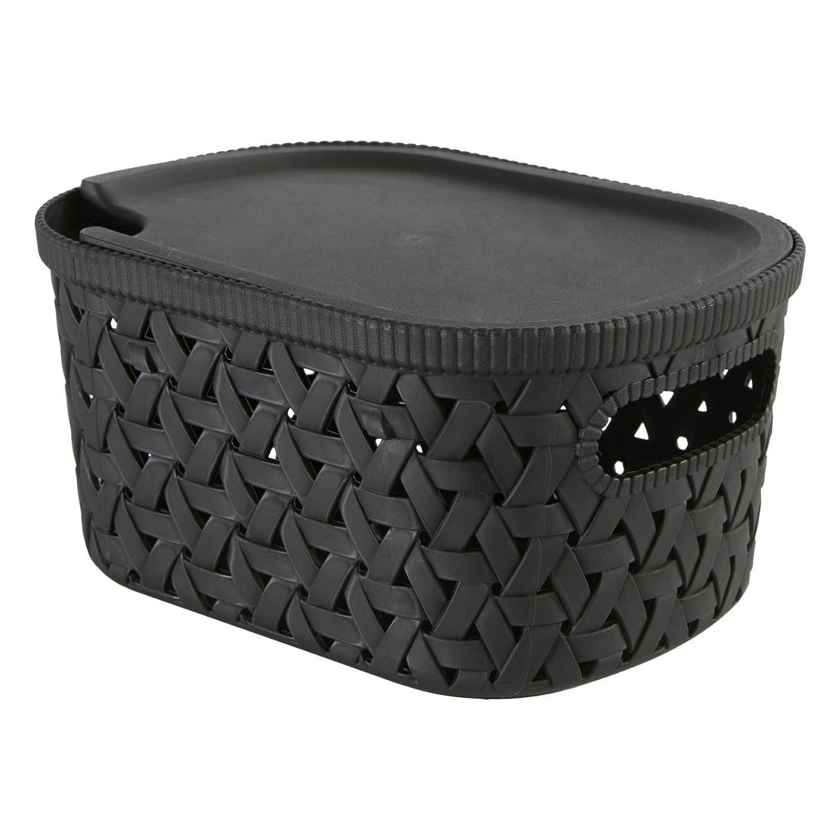 Panier de rangement 2,3L TRESSY noir, 5FIVE SIMPLY SMART