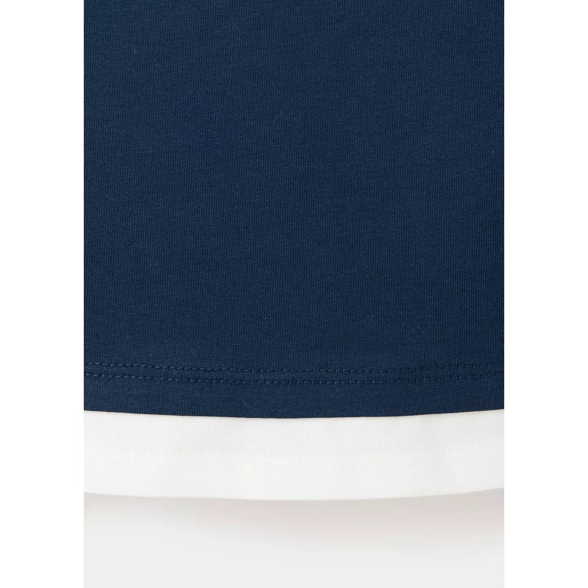 T-shirt coton double bleu marine, MANGO KIDS
