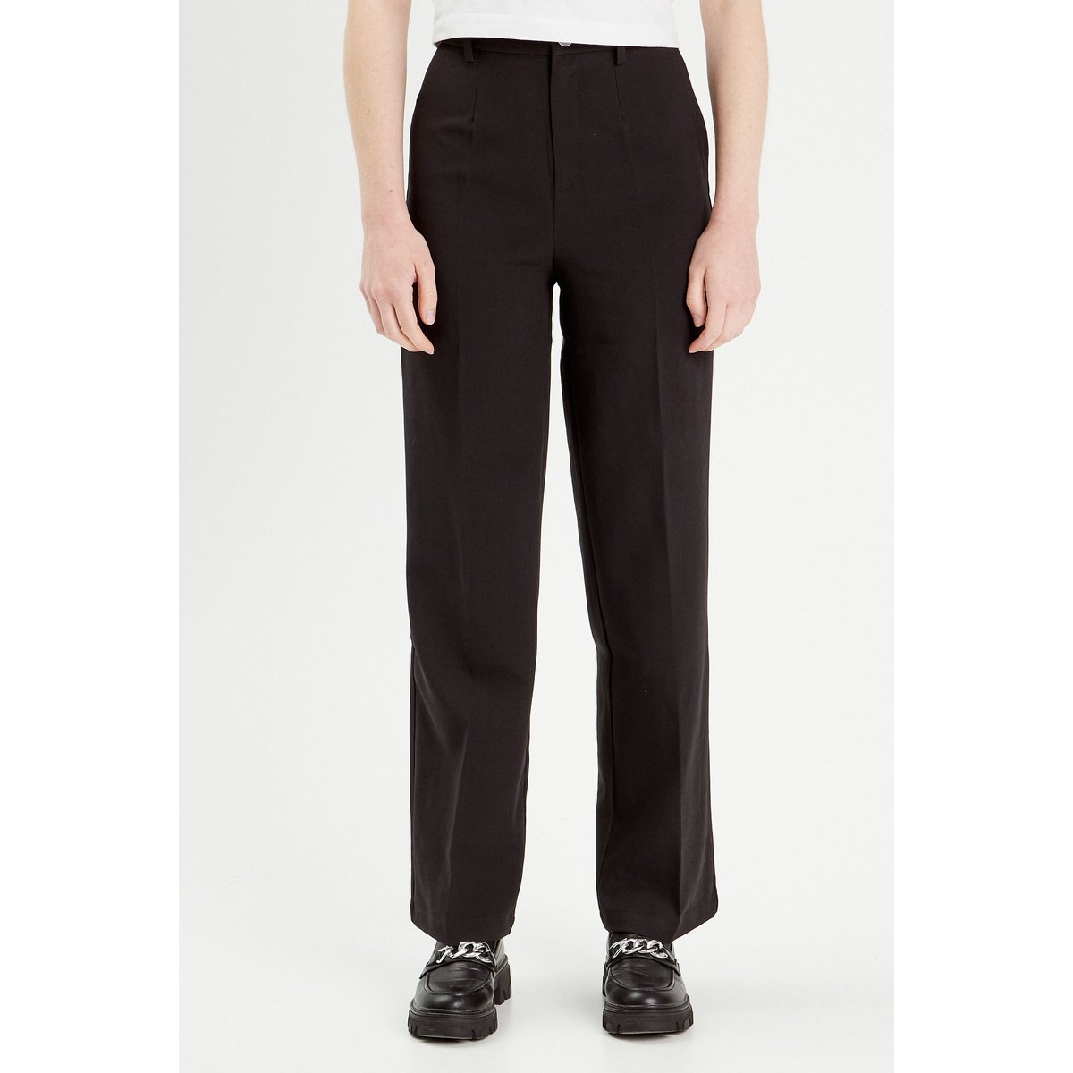 Pantalon city large noir, CACHE CACHE