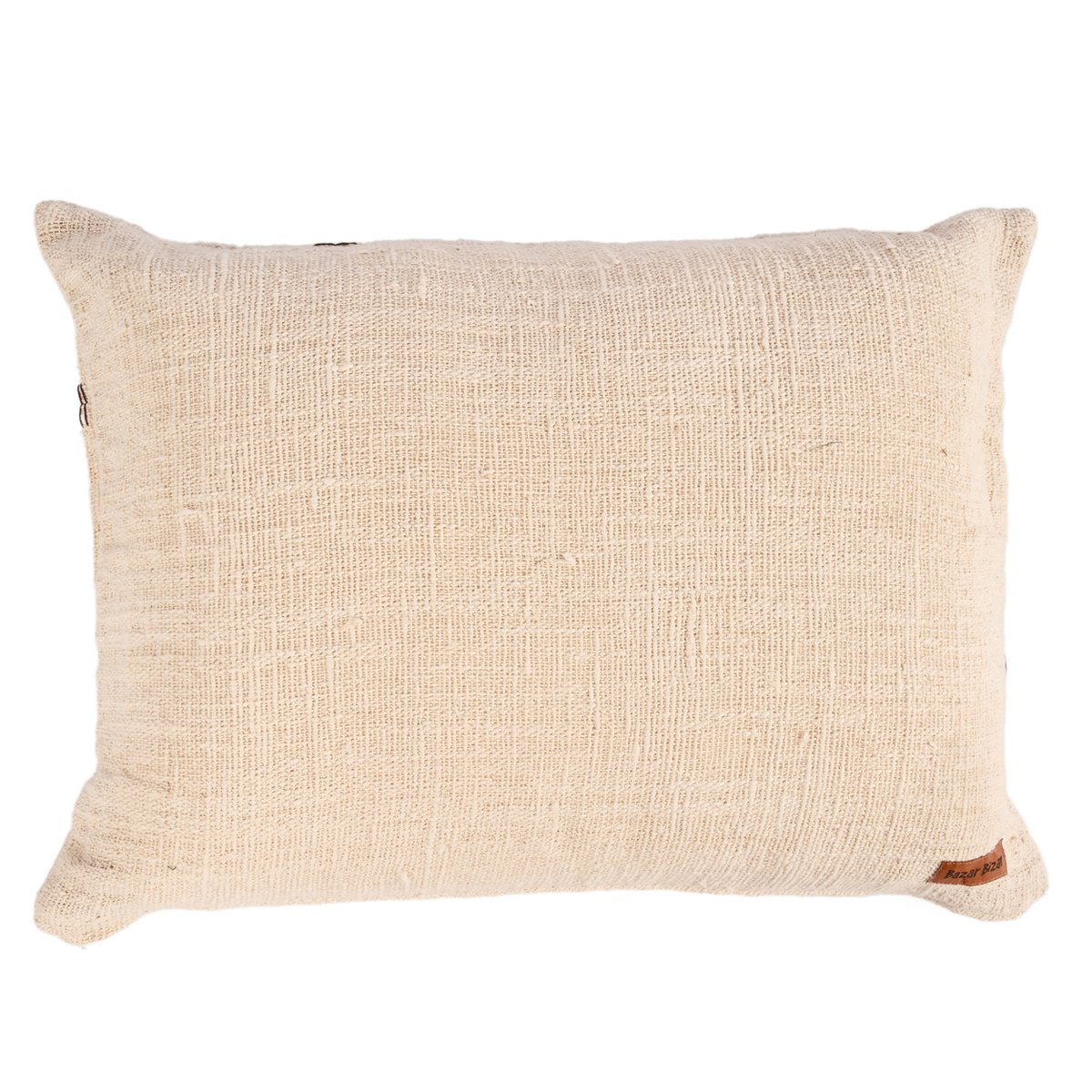 Housse de coussin en coton STONEPATH crème naturelle, BAZAR BIZAR