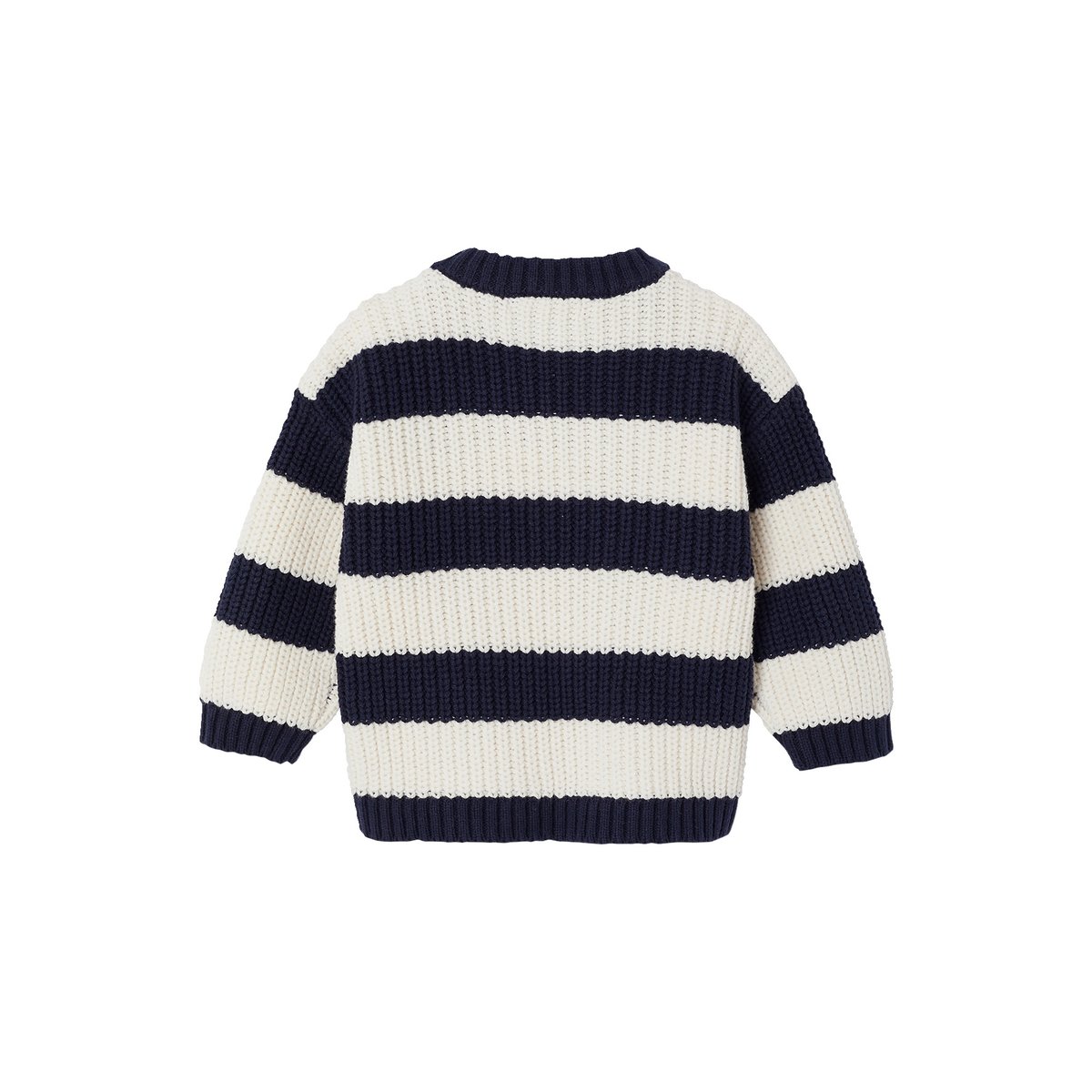 Pull manches longues marine, VERTBAUDET