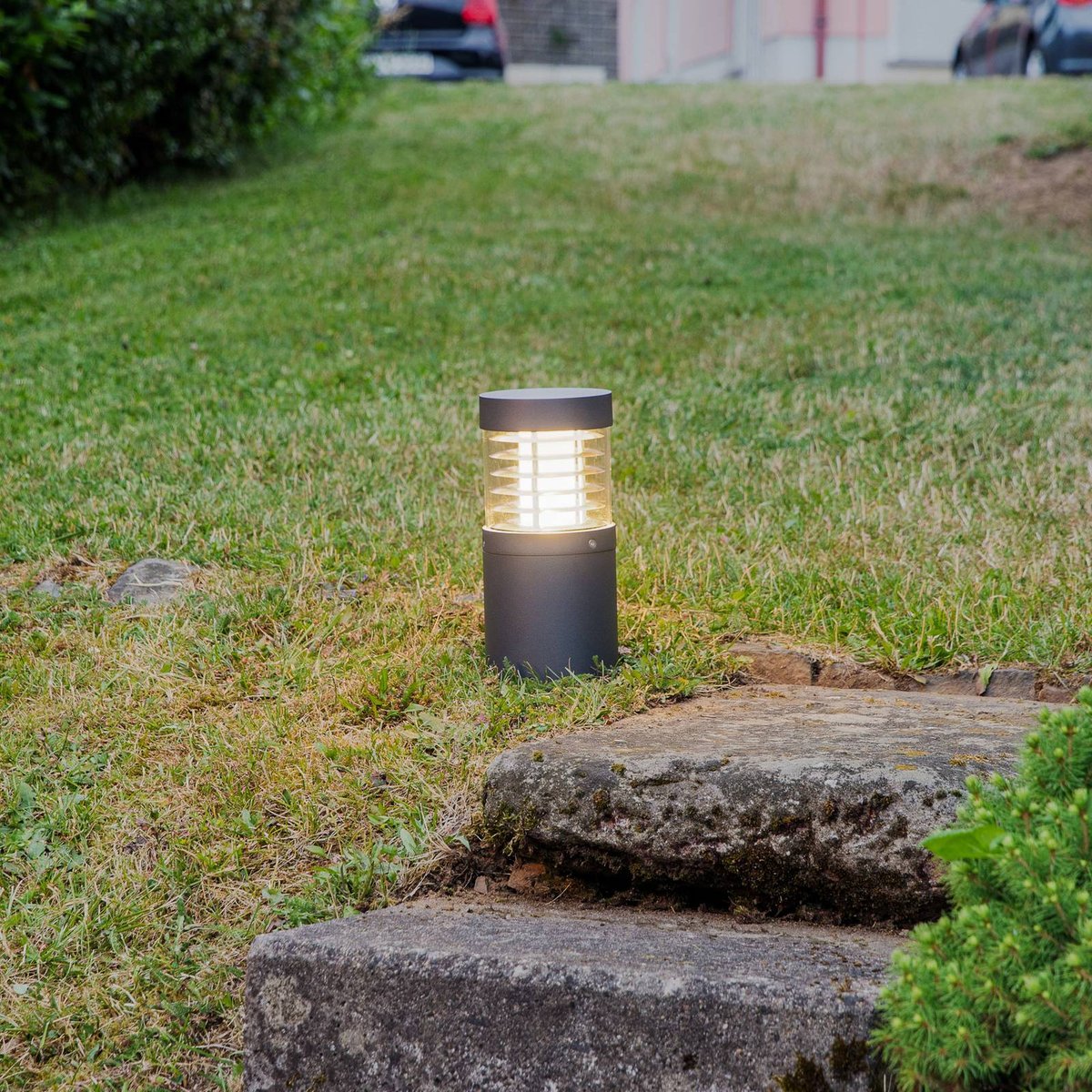 Luminaire extérieur en aluminium moderneLED anthracite, transparent, LUCANDE