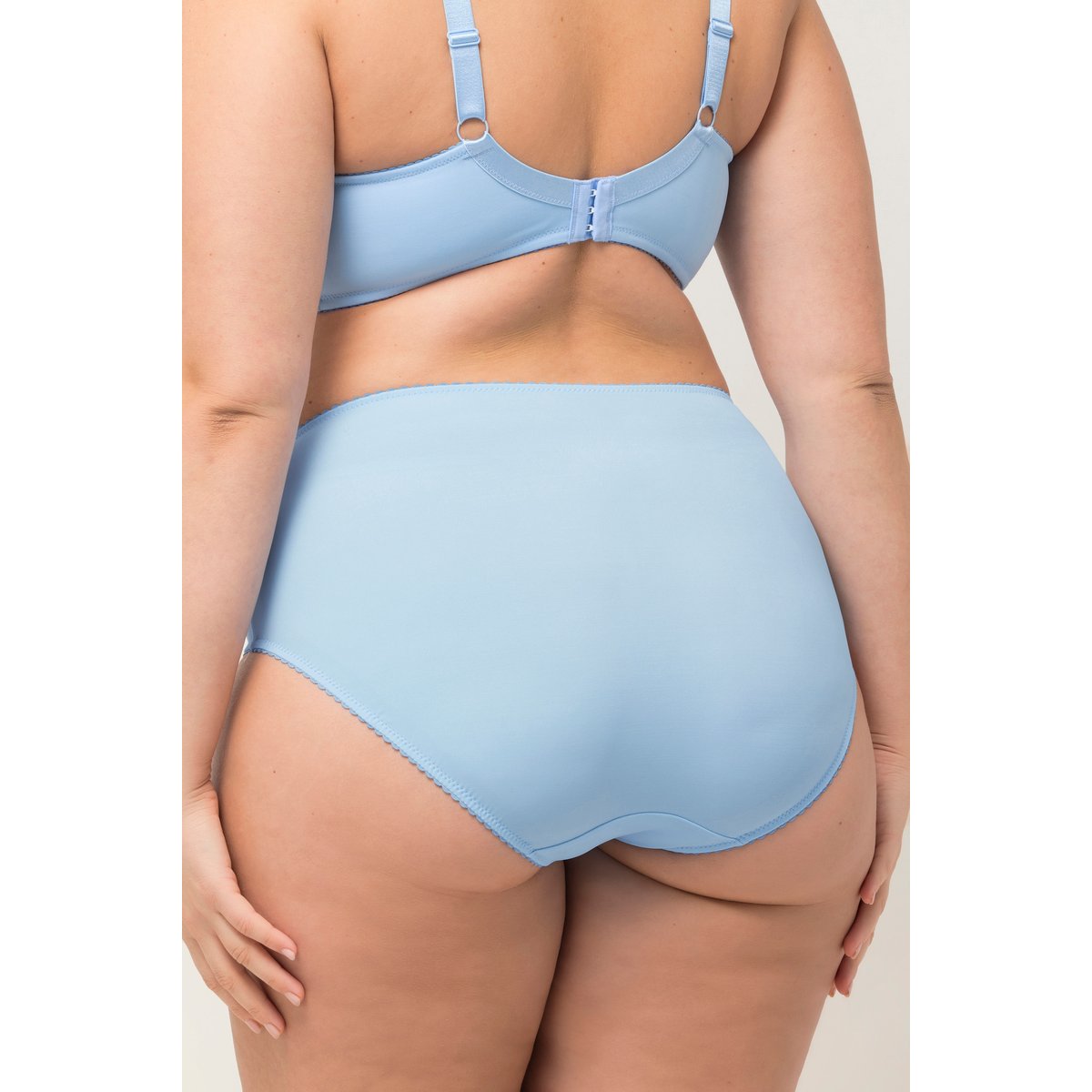 Culotte midi en microfibres bleu clair, ULLA POPKEN