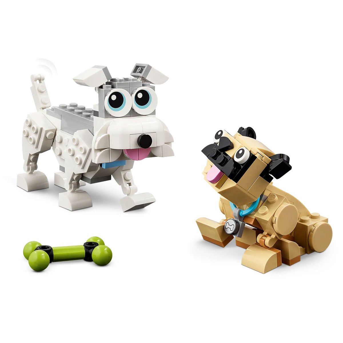 LEGO Creator 3-en-1 : Adorables Chiens - Set de Construction 31137 multicolore, LEGO