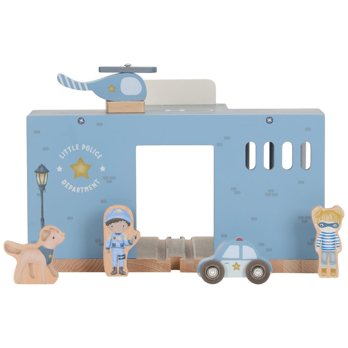 Commissariat de police bleu, blanc, beige, LITTLE DUTCH