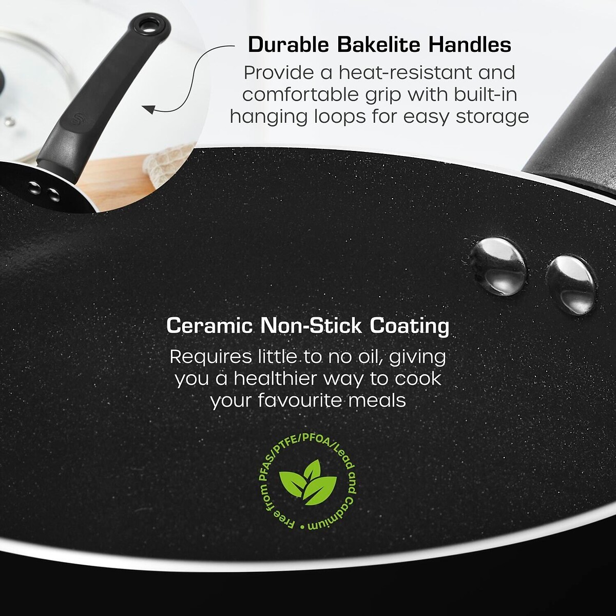 14-Piece Townhouse Pan Set black, SWAN