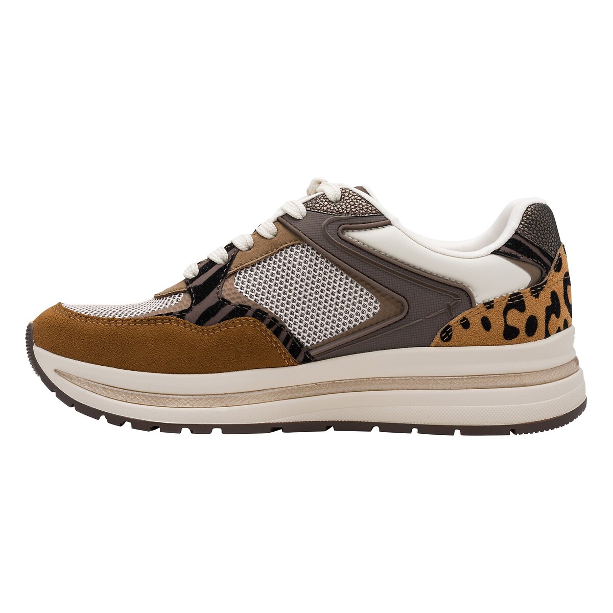 Scarpe da ginnastica, suola spessa leopardata, TAMARIS