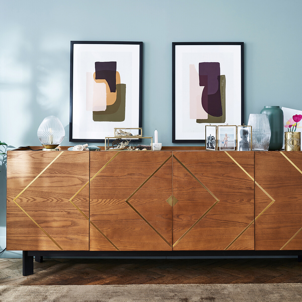 Buffet enfilade 4 portes, Palaz noyer, LA REDOUTE INTERIEURS