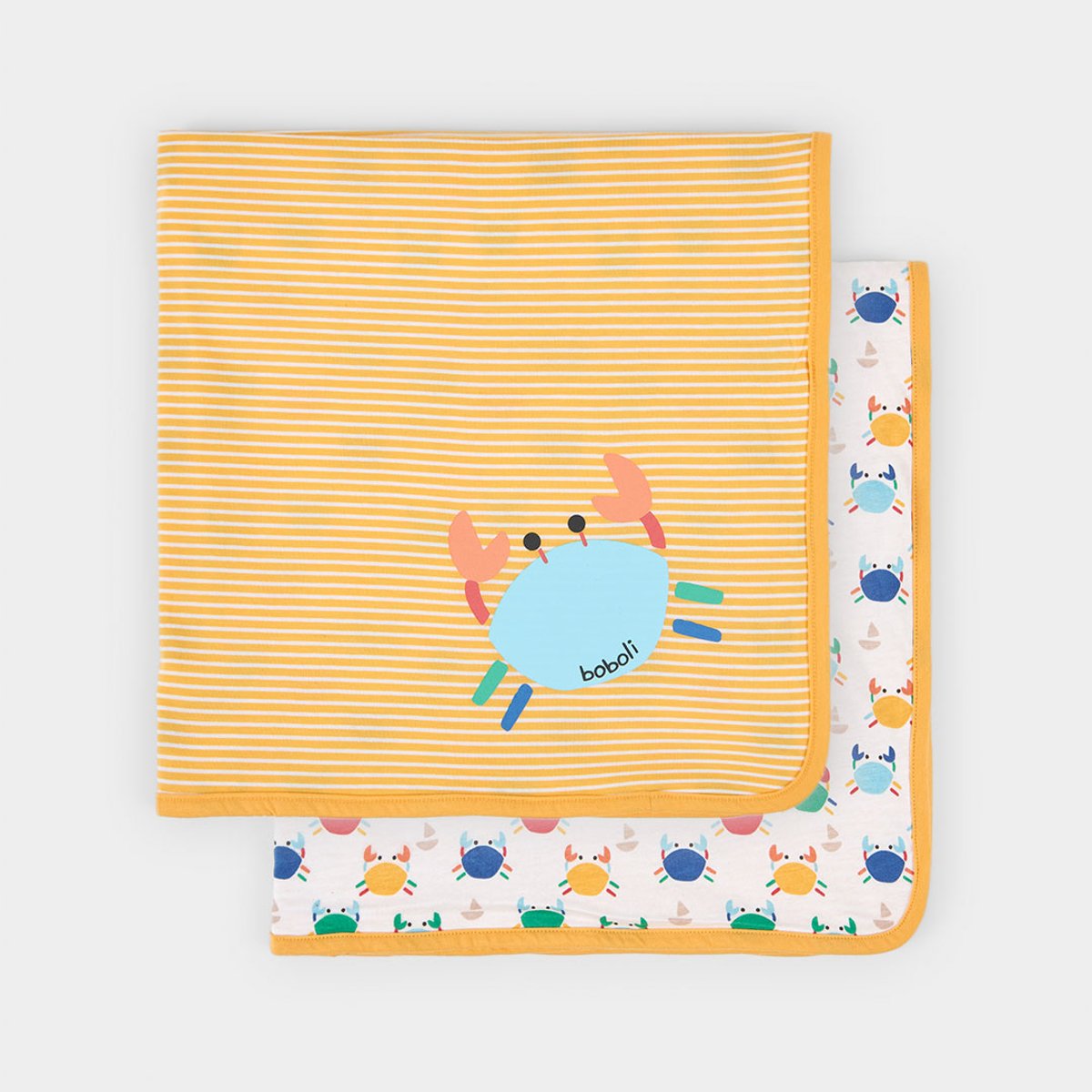 Couverture bébé en coton imprimé multicolore, BOBOLI