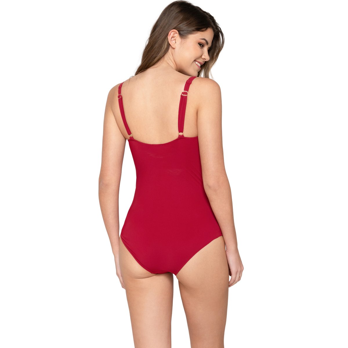 Maillot de bain amincissant 1 pièce TK-5 BLUE SENSE C à E bordeaux, LUNA SPLENDIDA