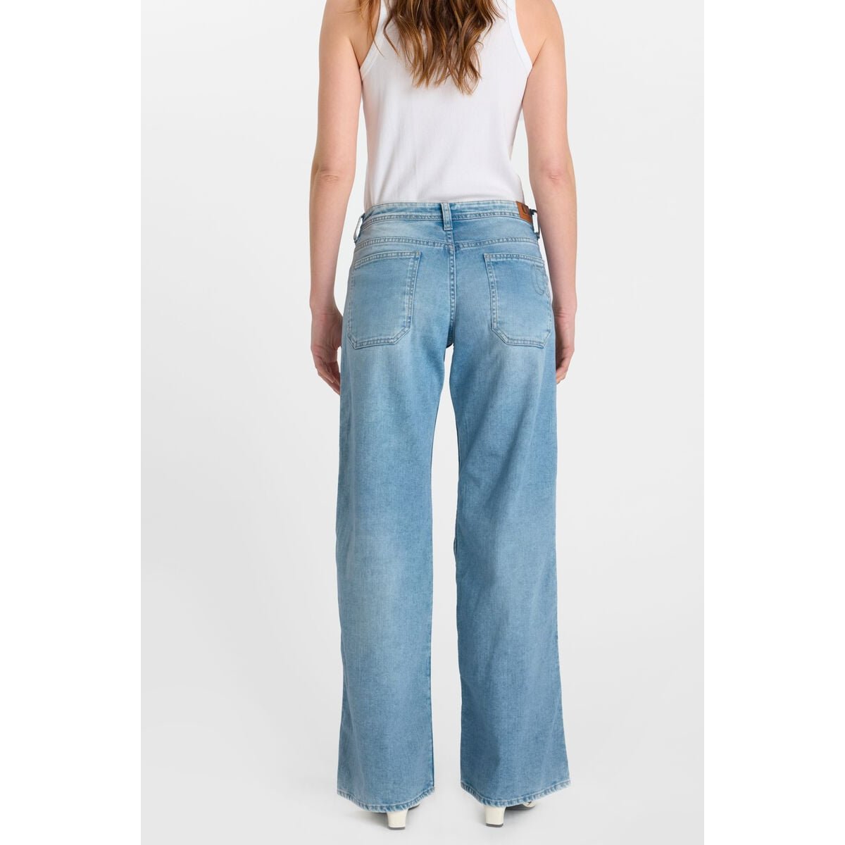 Jeans loose, large wide leg , longueur 34 blue, LE TEMPS DES CERISES