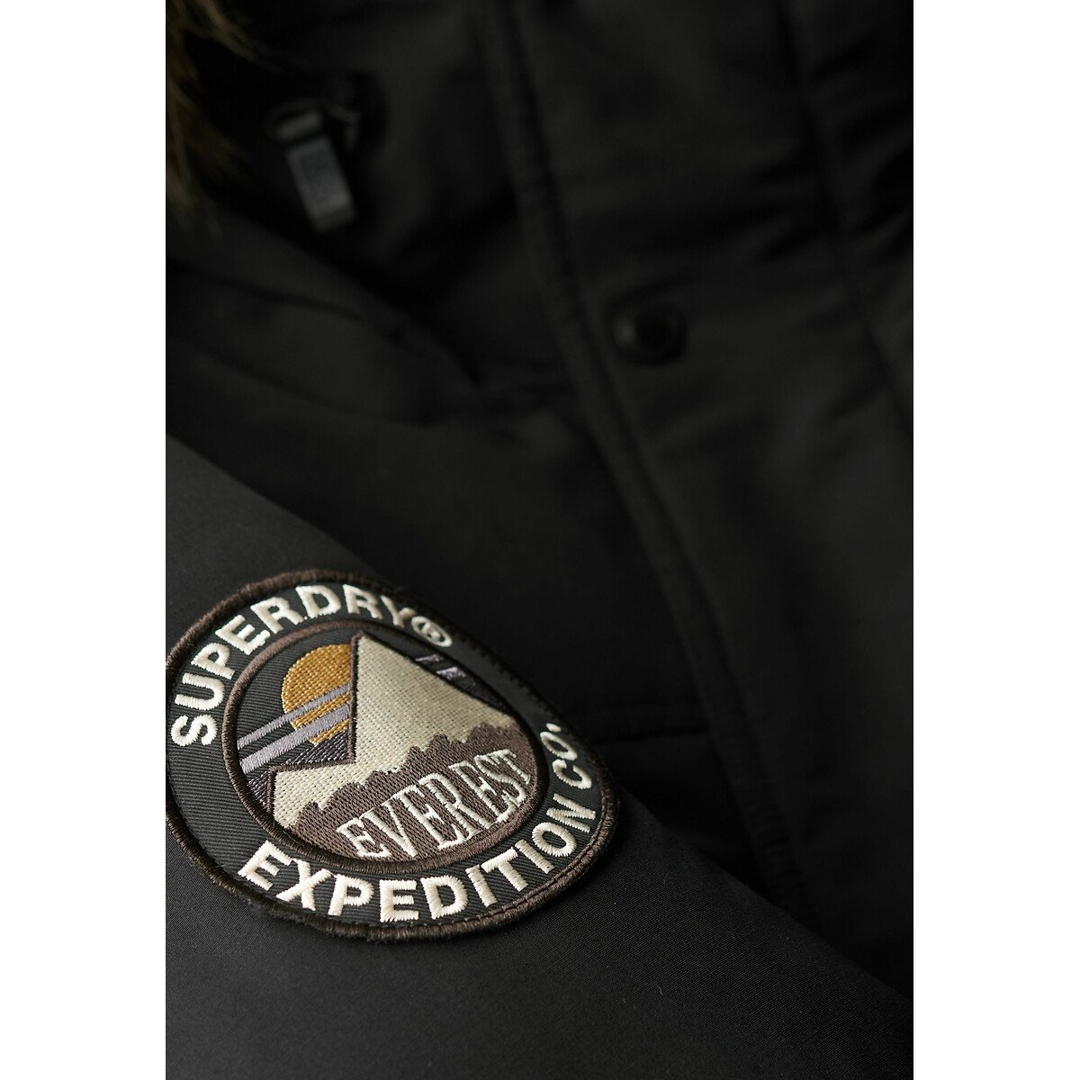 Faux Fur Hood Parka black, SUPERDRY