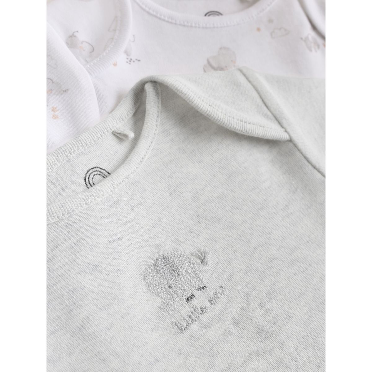 Body bébé à manches courtes, lot de 5 éléphant gris, NEXT