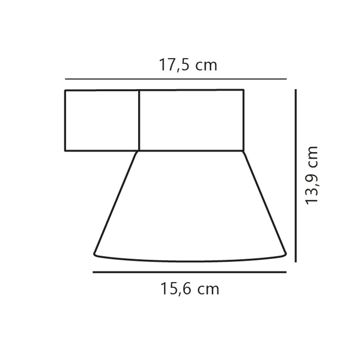 Applique murale extérieure vers le bas en aluminium, KYKLOP Cone noir, NORDLUX