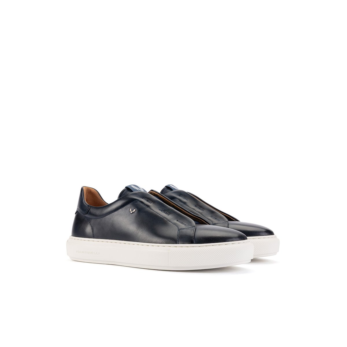 Baskets cuir Hastings blue, MARTINELLI