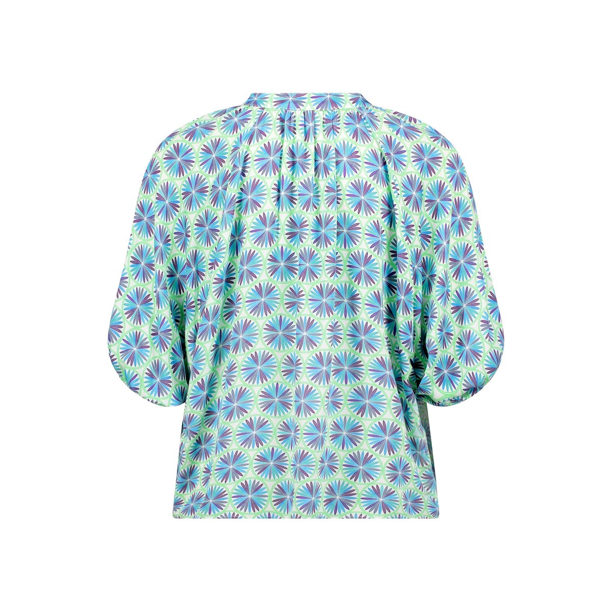 Blouse casual à fronce green/blue, CARTOON