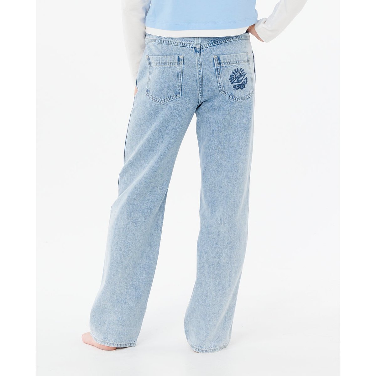 Jeans enfant AGGIE RELAX vintage blue, RIP CURL