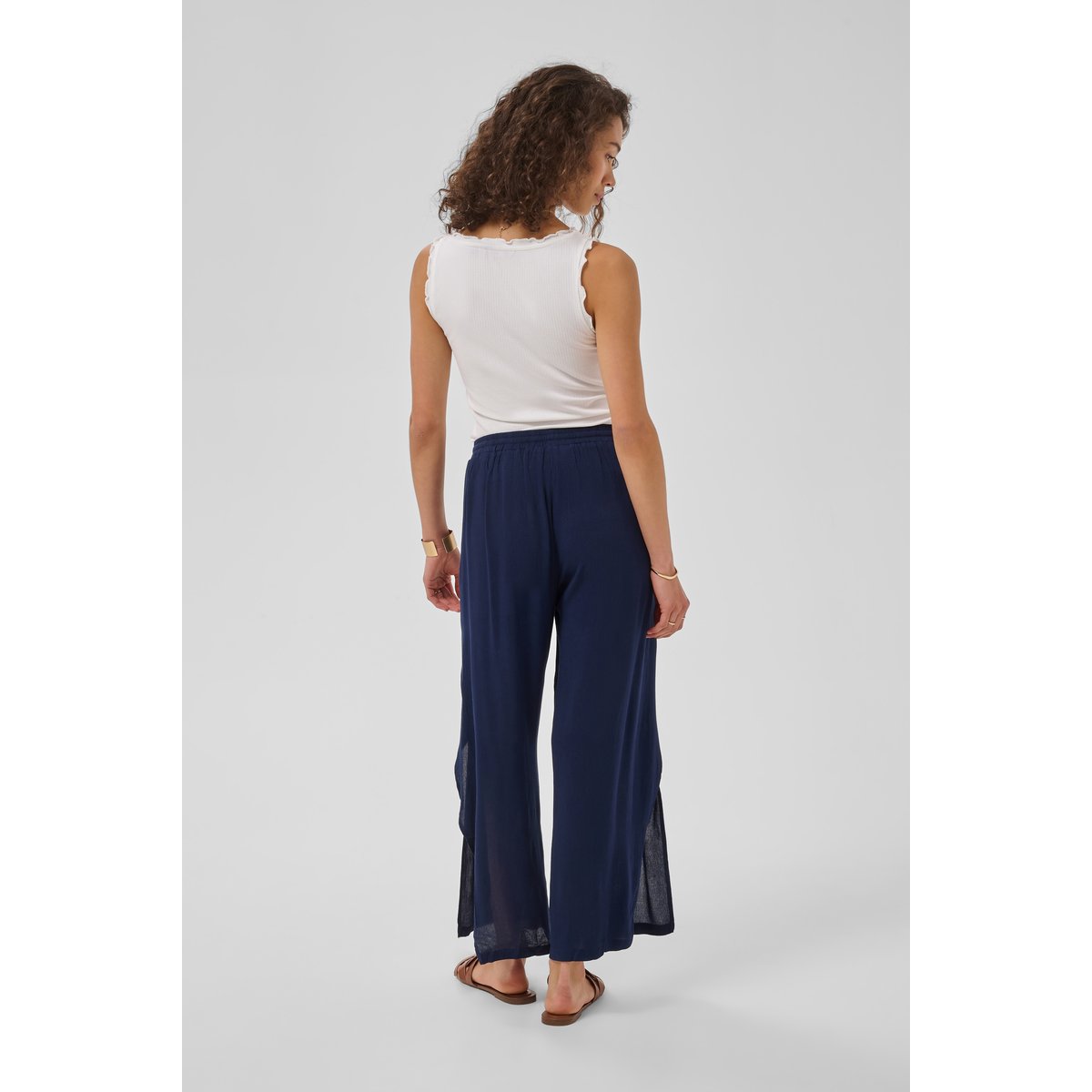 Pantalon casual bleu navy blazer, CREAM