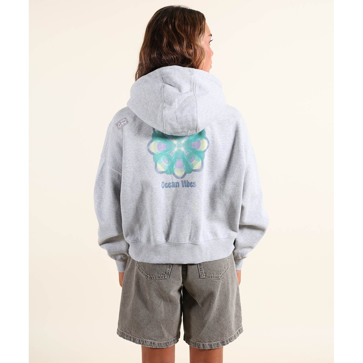 Sweat à capuche WATERLILY grey heather, OXBOW