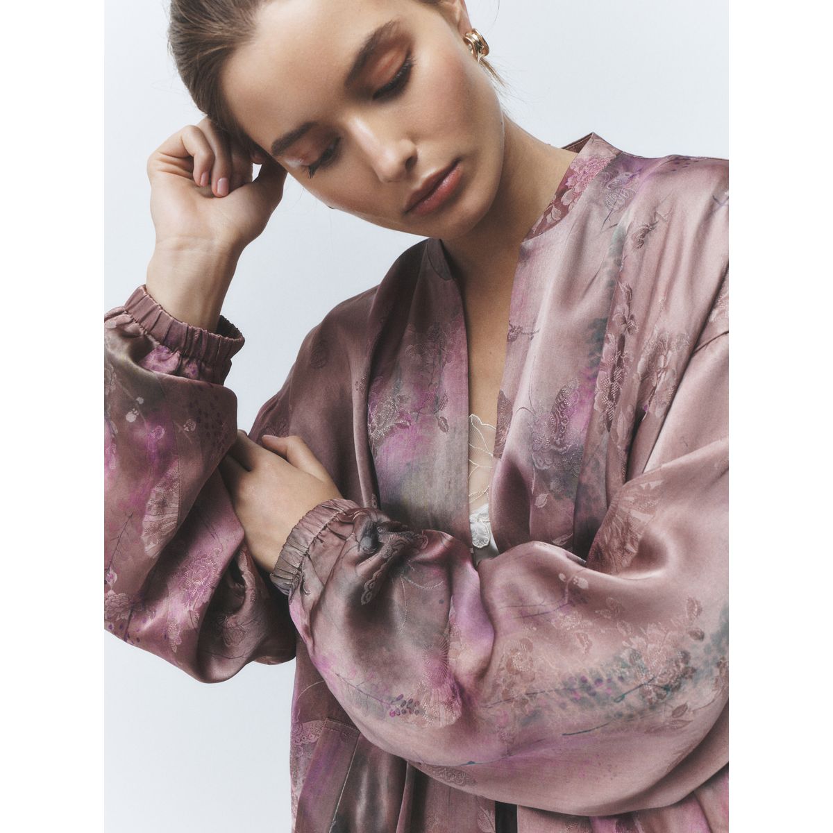 Blouson aviateur violet à fleurs, NEXT
