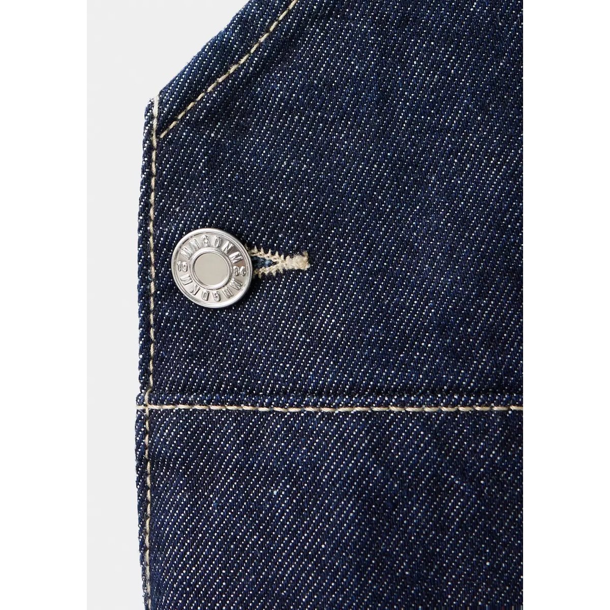 Salopette de grossesse en jean bleu, MANGO