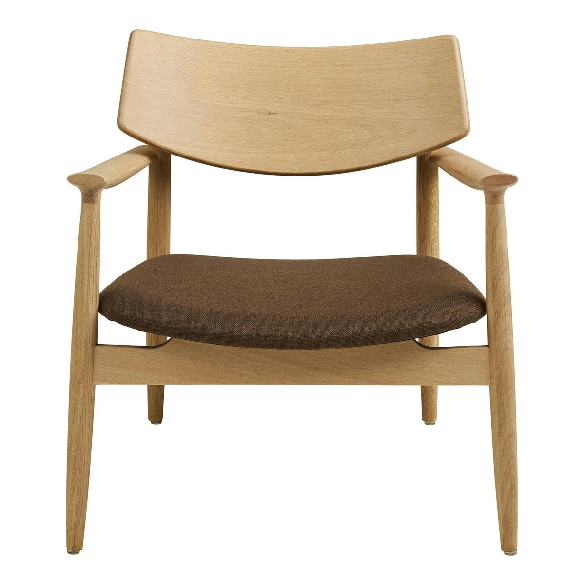 Fauteuil design scandinave en bois de chêne clair ROTTERDAM marron, PIER IMPORT