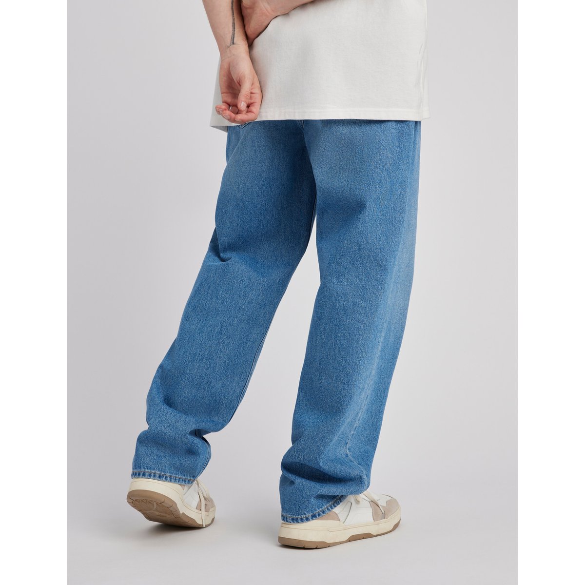 Jean loose double stone bleu moyen, BZB