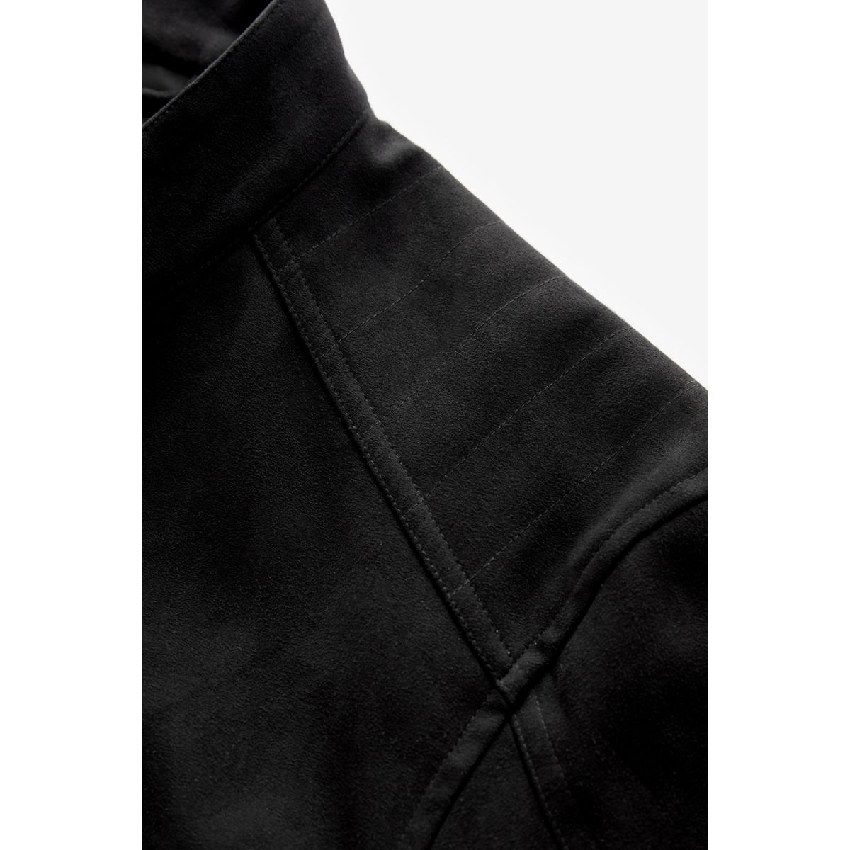Veste style pilote en imitation daim noir, NEXT