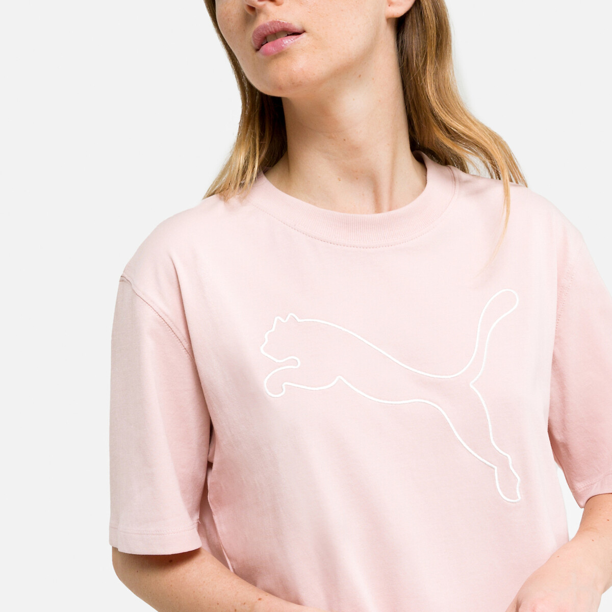 T-shirt Her Tee coupe standard logo devant rose, PUMA