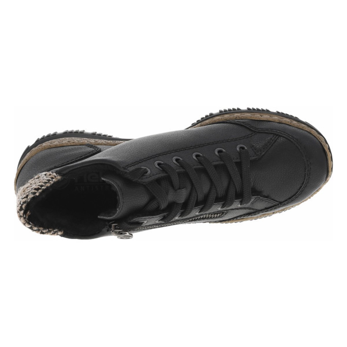 Sneakers en cuir marron à talon plat avec des lacets ronds et logo embossé marron, TIMBERLAND