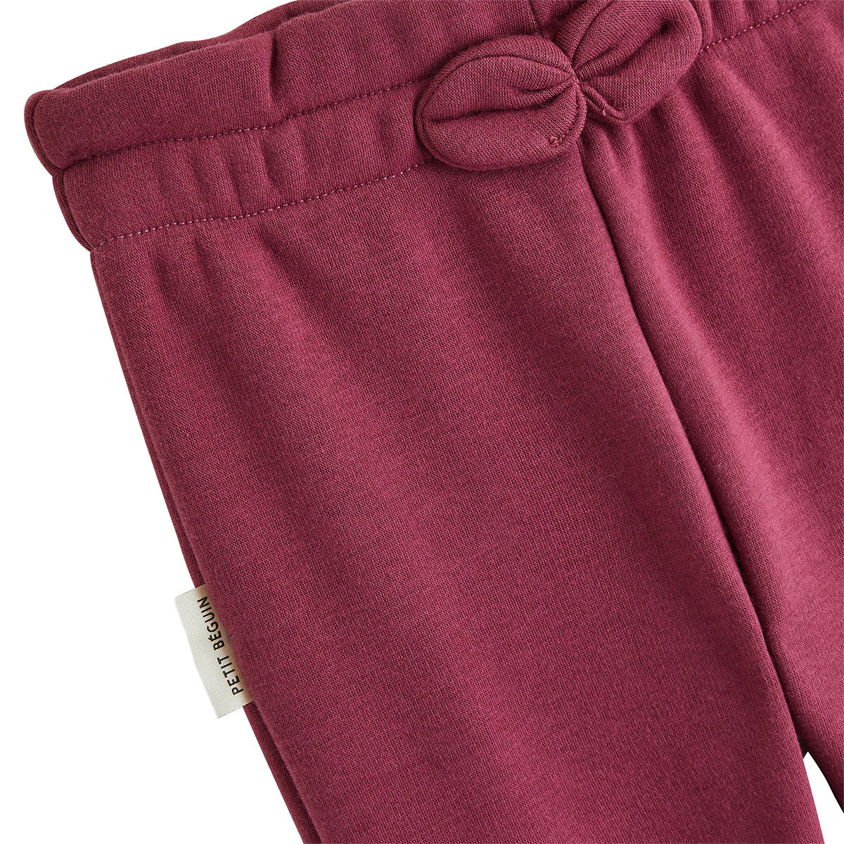 Lot de 2 leggings enfant en molleton ultra chaud Misti prune, PETIT BEGUIN