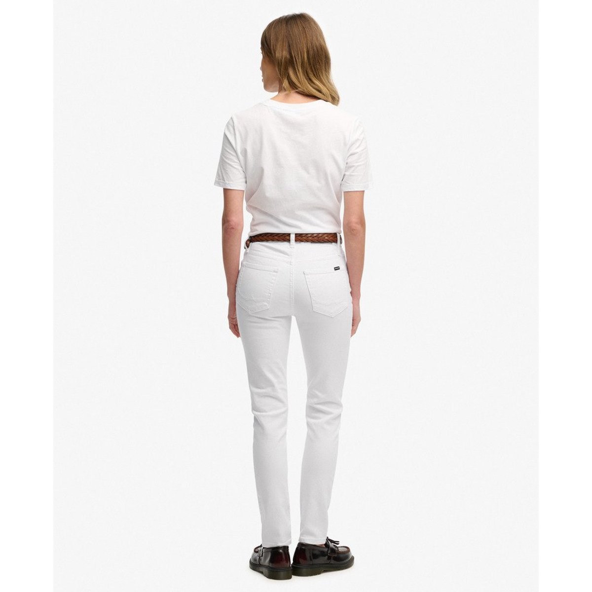 Jean Skinny Taille Haute blanc, SUPERDRY