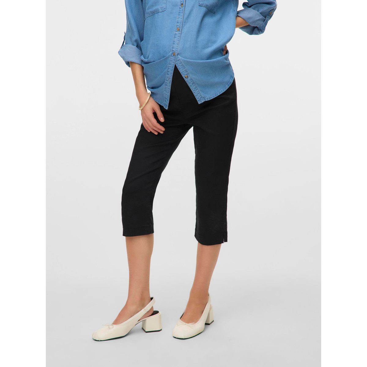 Pantalon noire - black, MAMA LICIOUS