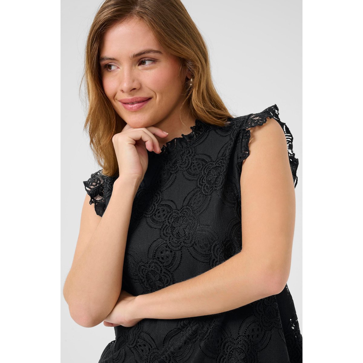Blouse sans manches noir black, CULTURE