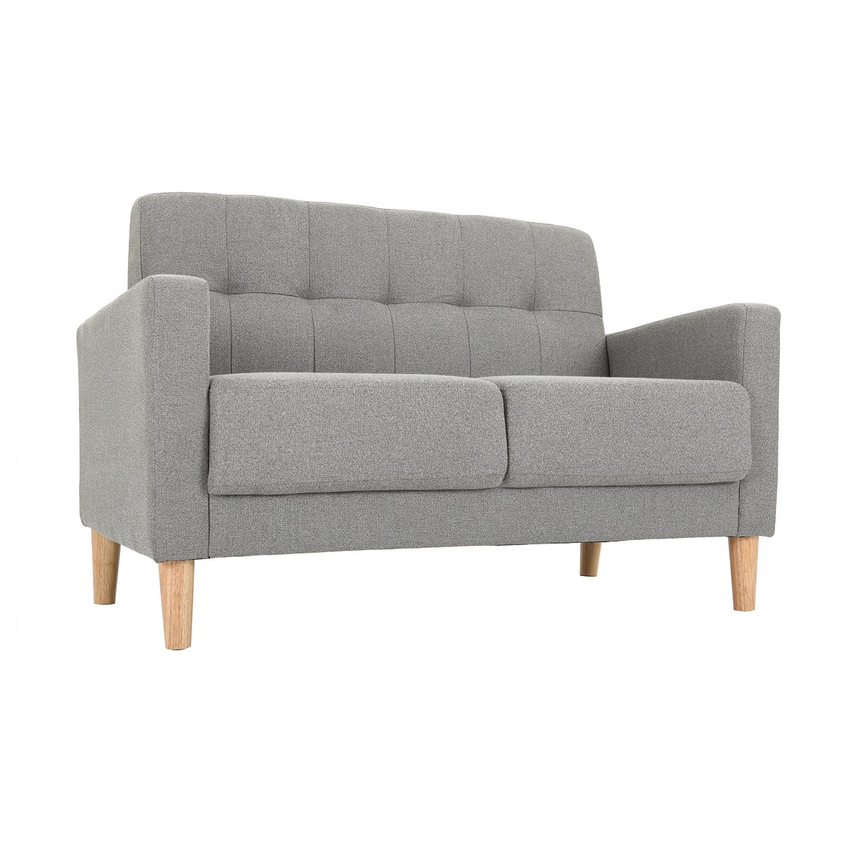 Canapé scandinave 2 places MOON bleu canard, MILIBOO