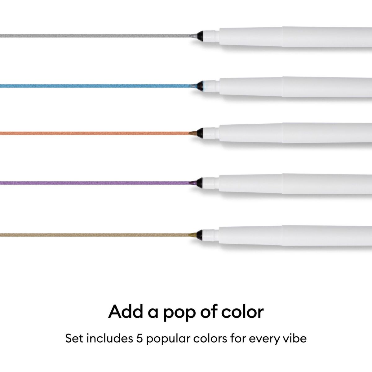 Accessoire Kit de stylos métallisés (5 unités) couleur unique, CRICUT
