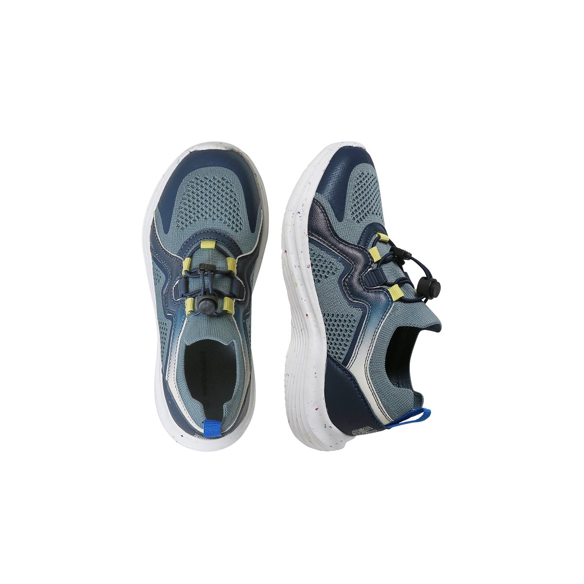 Baskets sport élastiquées enfant semelle épaisse lot bleu, VERTBAUDET