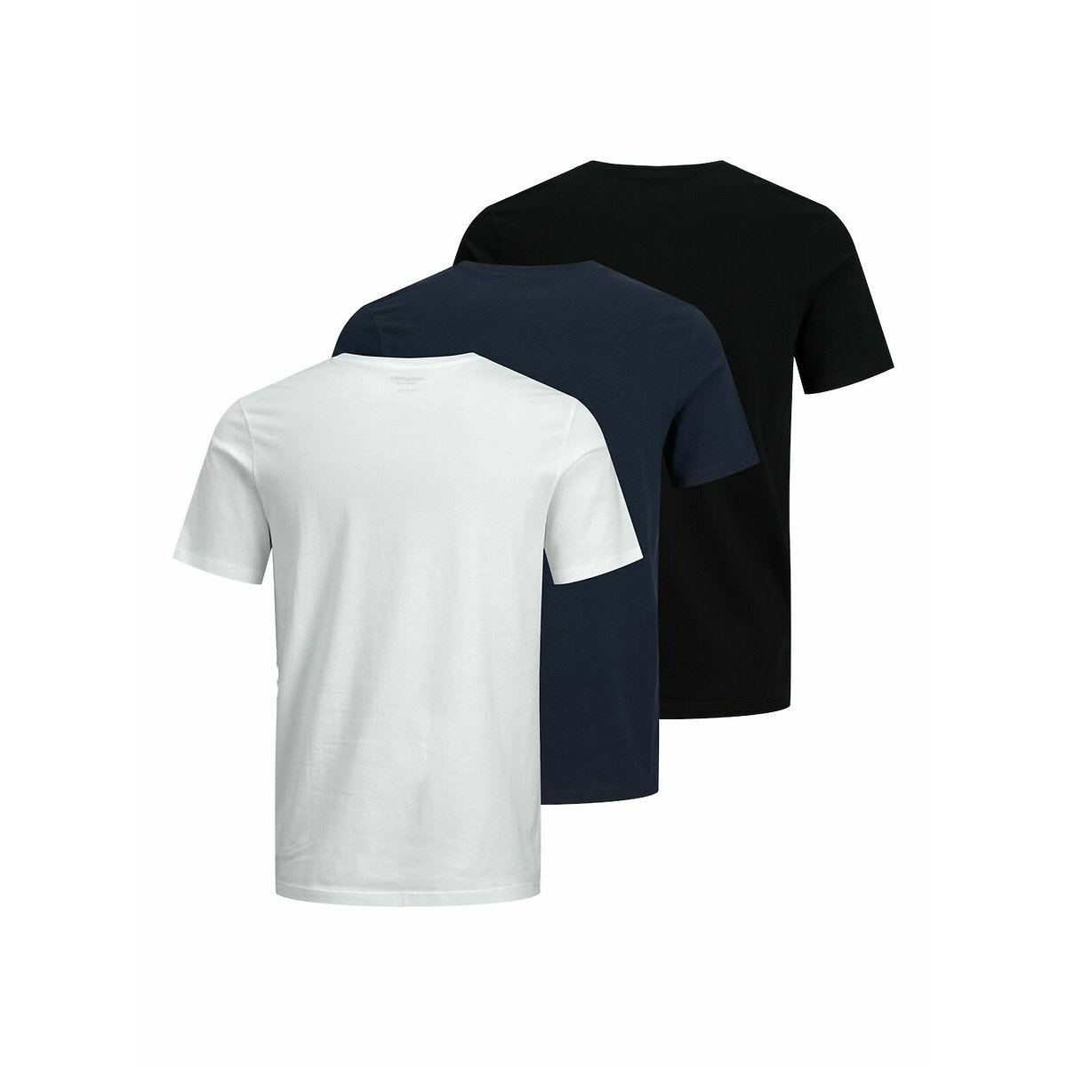 Lot de 3 t-shirts noir + marine + blanc, JACK & JONES