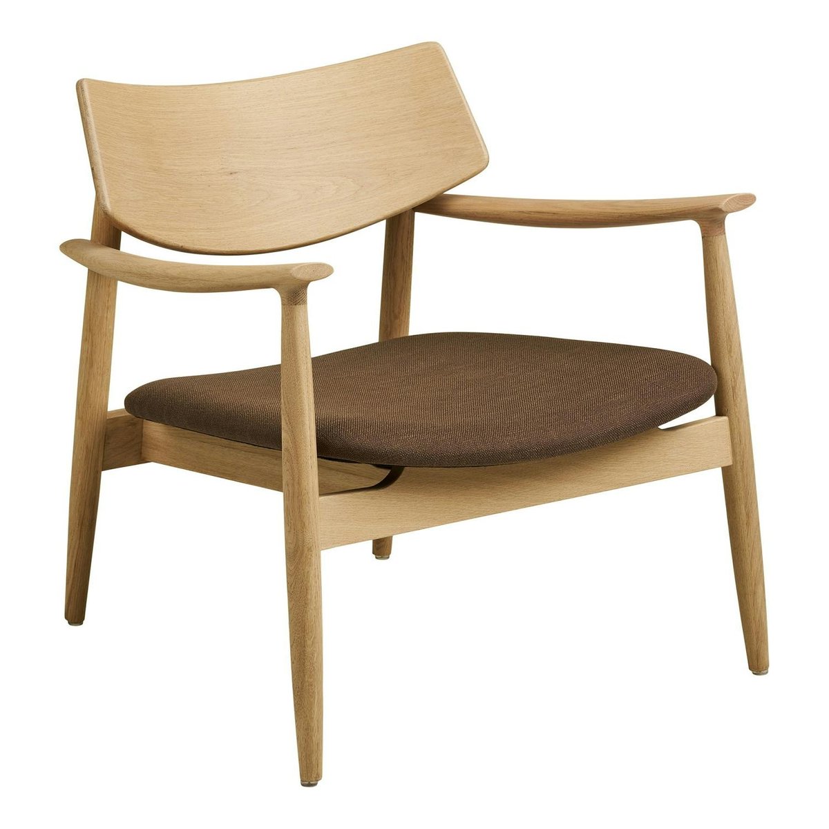 Fauteuil design scandinave en bois de chêne clair ROTTERDAM marron, PIER IMPORT