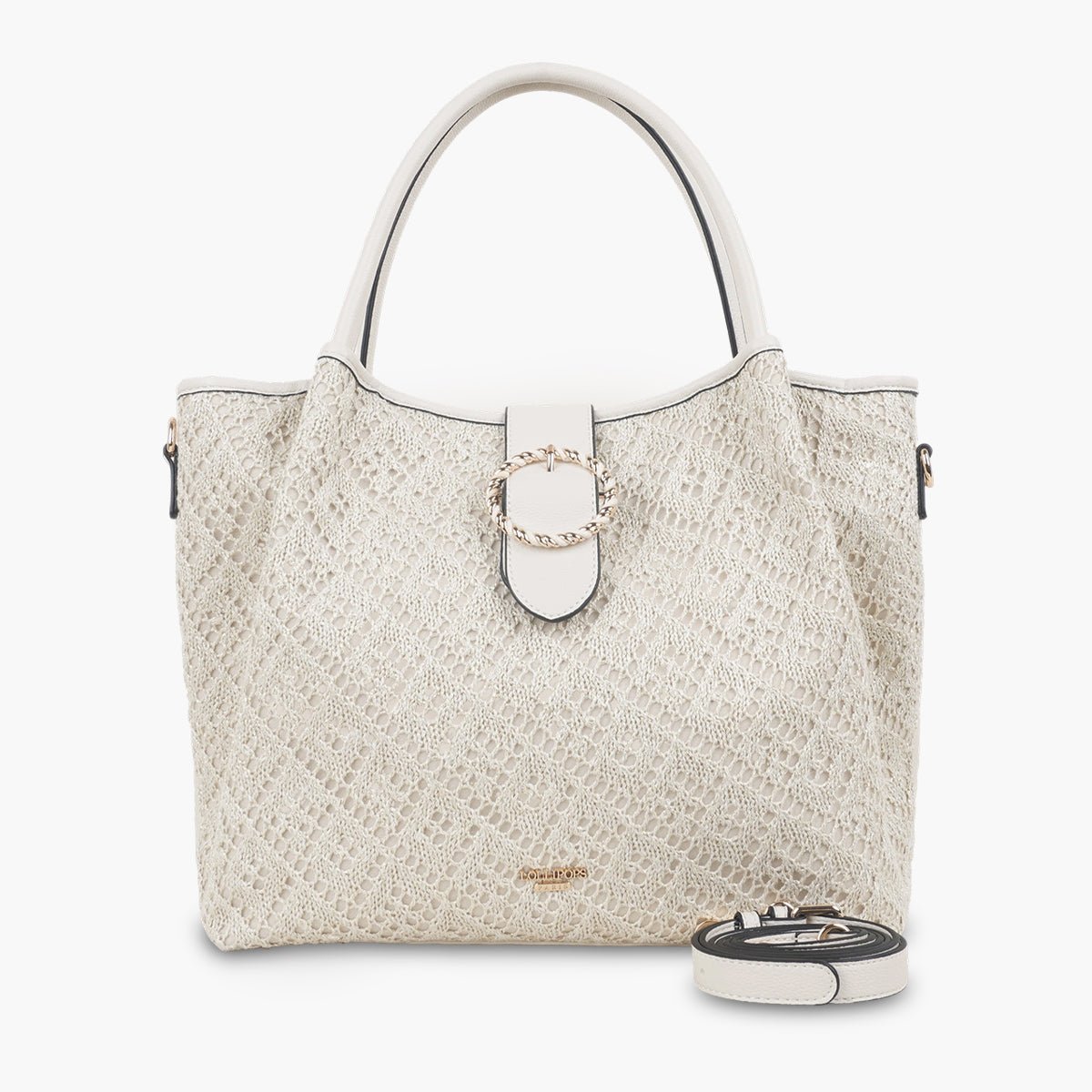 Sac shopper Solie ivoire, LOLLIPOPS