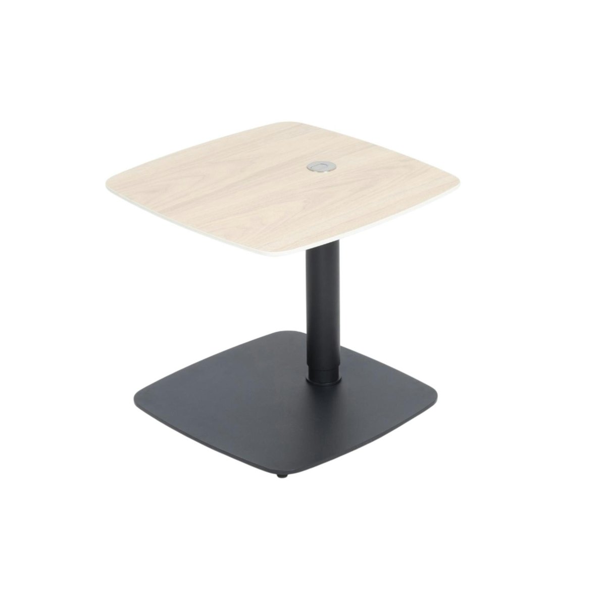 Table d'appoint réglable en hauteur, plateau céramique LUGANO décor chêne, PIER IMPORT