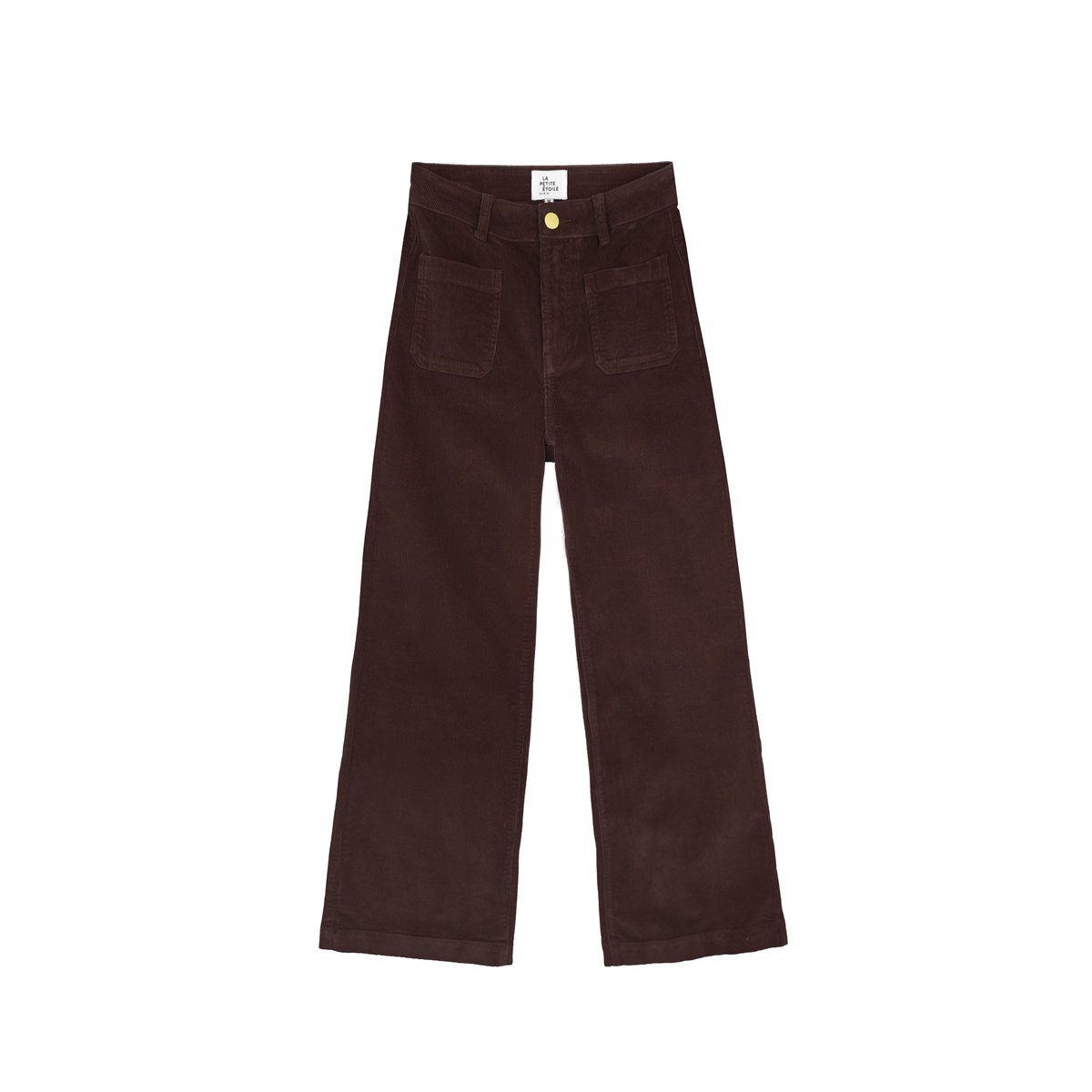Atlanty - Pantalon large en velours marron, LA PETITE ETOILE
