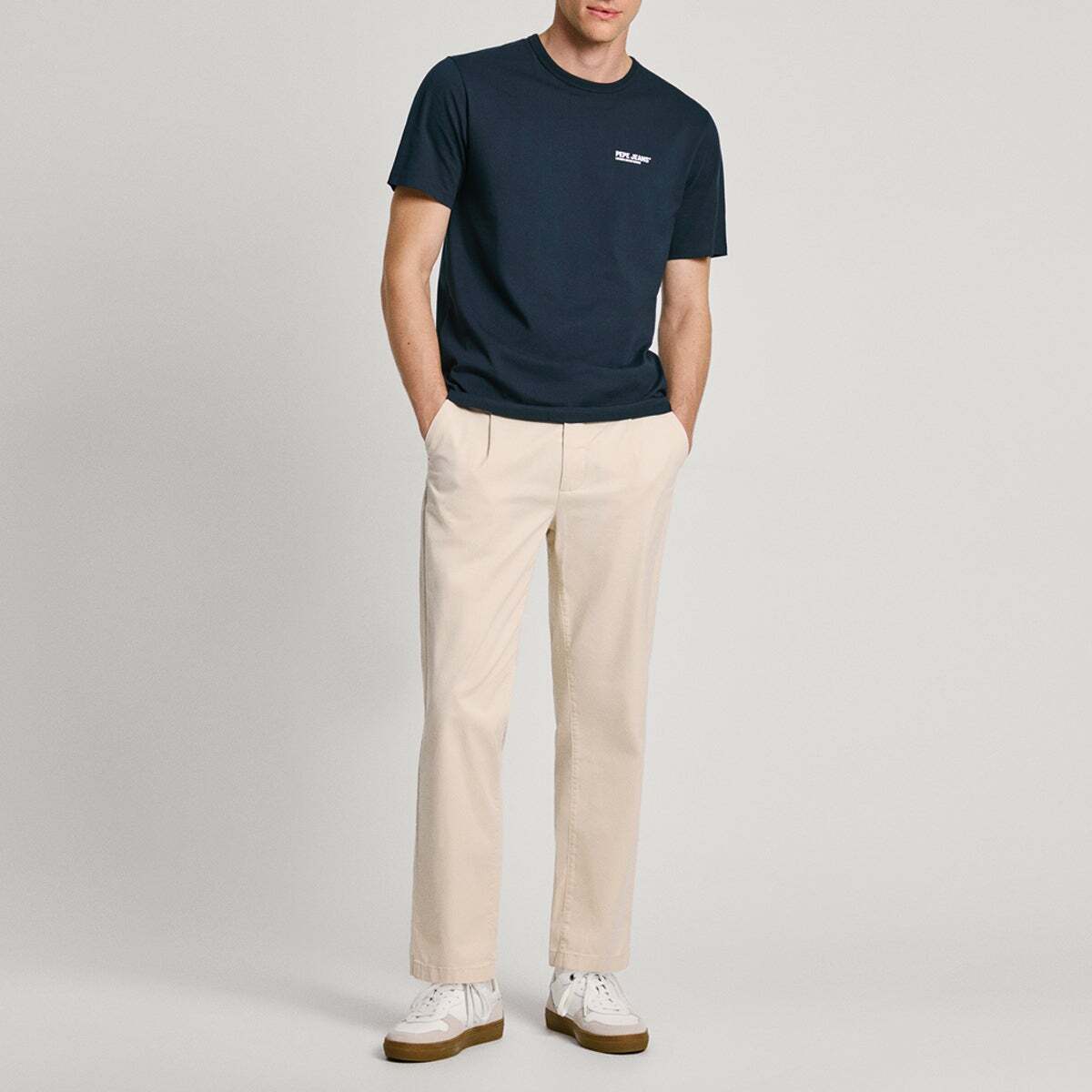T-Shirt Coupe Regular Avec Imprimé Au Dos bleu dulwich, PEPE JEANS