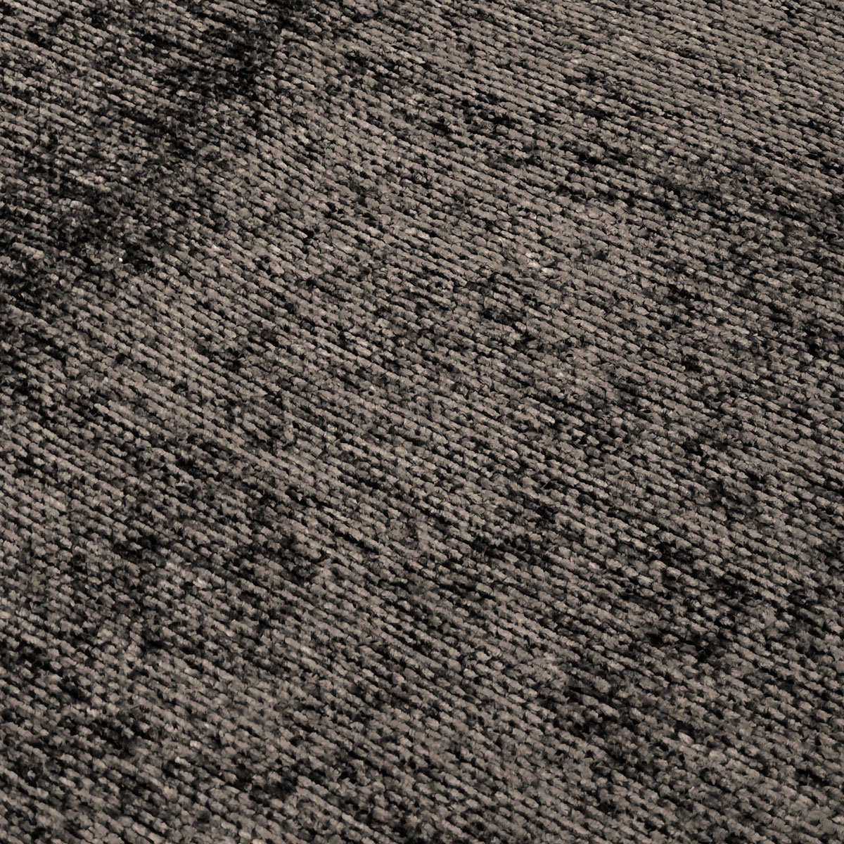 Tapis en coton et polyester lavable tissé plat  VENICE anthracite, THE DECO FACTORY
