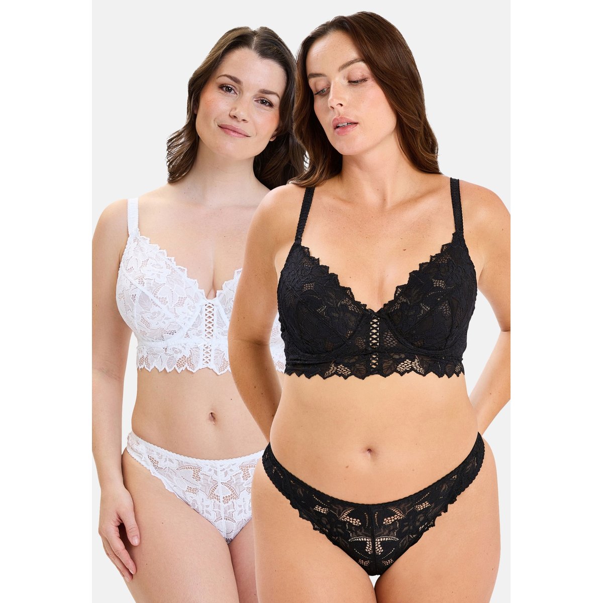 Lot de deux bustiers ARUM blanc&noir, SANS COMPLEXE