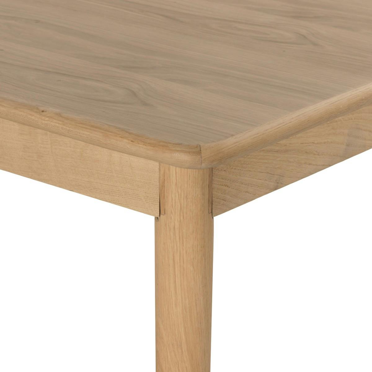 Table à manger moderne 8/10 places en chêne LOREN bois clair, PIER IMPORT