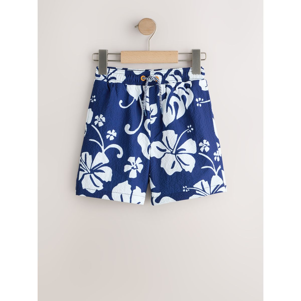 Short de bain imprimé bleu marine, NEXT
